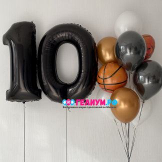 Фонтан шаров с баскетбольными мячами для мальчика