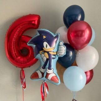 Воздушные шары соник на день рождения