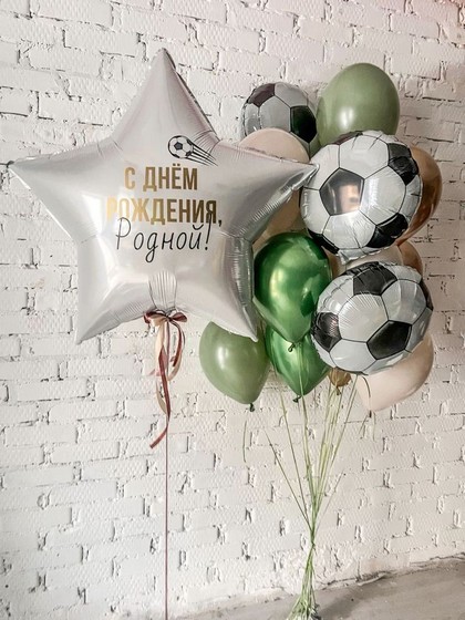 Шары на день рождения сына футбольная тематика