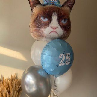 Набор шаров с котом на день рождения