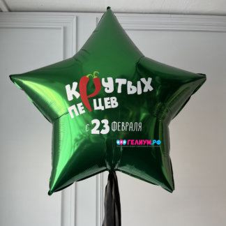 Звезда большая с надписью на 23 февраля