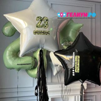 Набор шаров для мужчин на 23 февраля