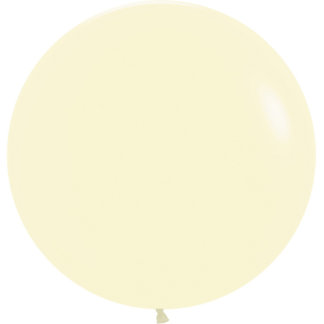 Латексный шар 61 см, светло-жёлтый, макарунс