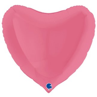 Шар фольгированное сердце, Bubble Gum, 91 см