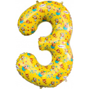 Цифра 3 Три кота, 86 см