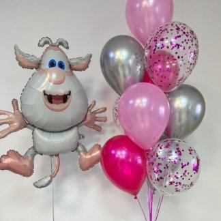 Воздушные шары по мультфильму Буба для девочки