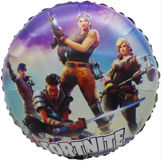 Фольгированный шар, Круг 46 см, Битва Героев, Дизайн №2