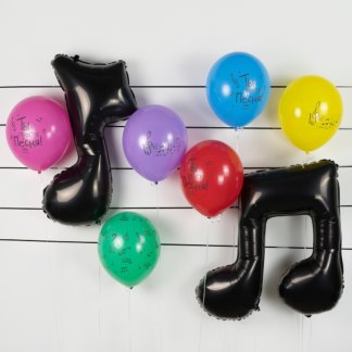 Набор воздушных шаров музыкальные ноты