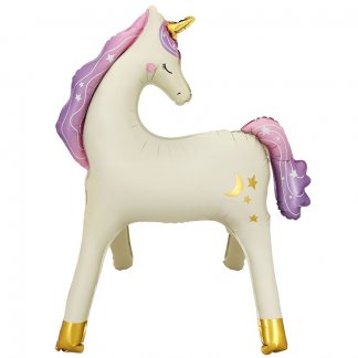 Ходячий шар фигура Единорог стоячий, 96 см