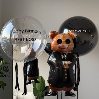 Шары большие черные шары BOSS