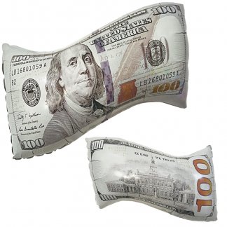 Фольгированный шар фигура,  Доллары, 66 см