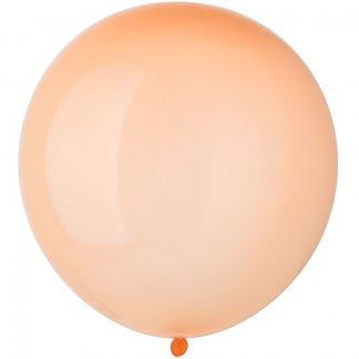Латексный шар 61 см, Экстра Bubble Orange, кристалл