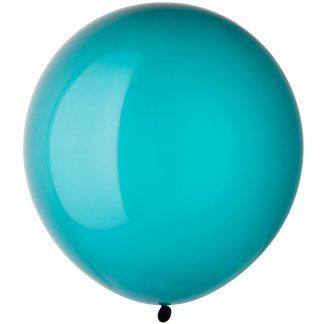 Латексный шар 61 см, Teal Экстра, кристалл