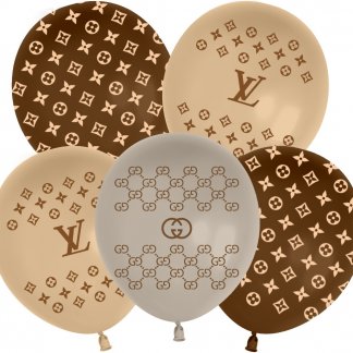 Шар (12''/30 см) Вспоминая LV, Ассорти, пастель, 5 ст