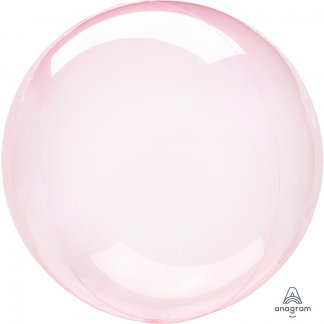 Шар 3D Deco Bubble 46 см, Dark Pink, кристалл